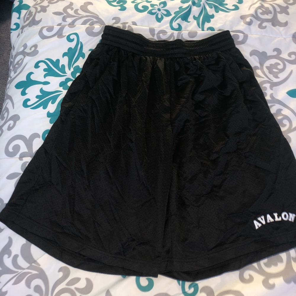 black avalon basketball shorts